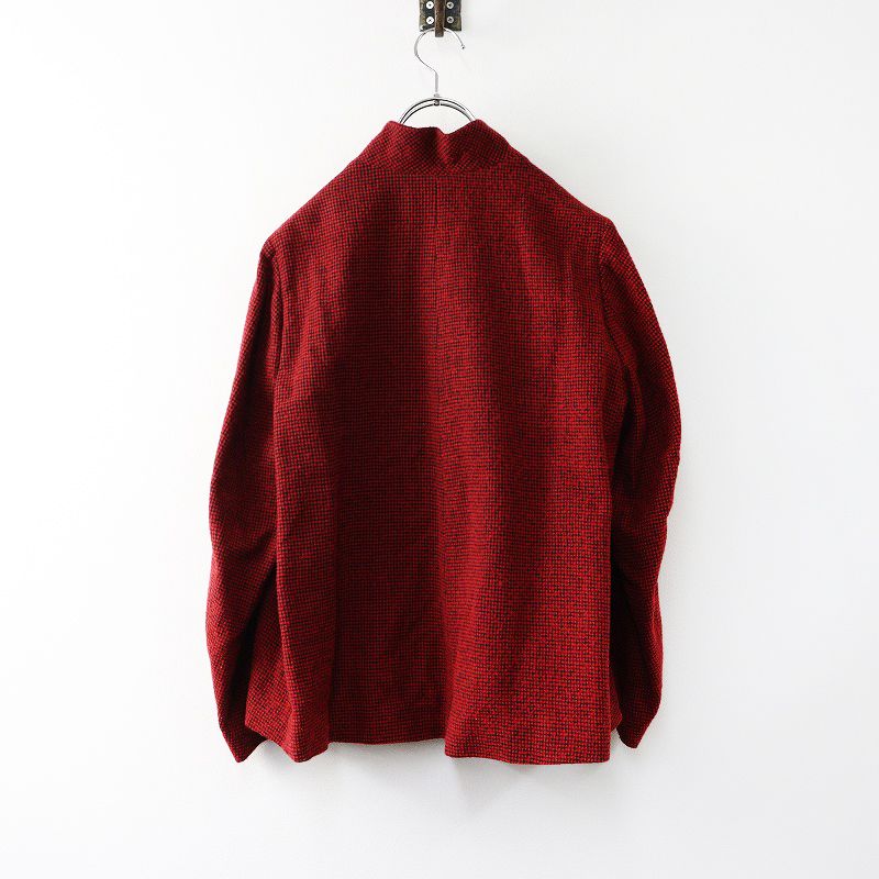 美品 ススリ susuri ブランシージャケット 1 /レッド ウールコットン  