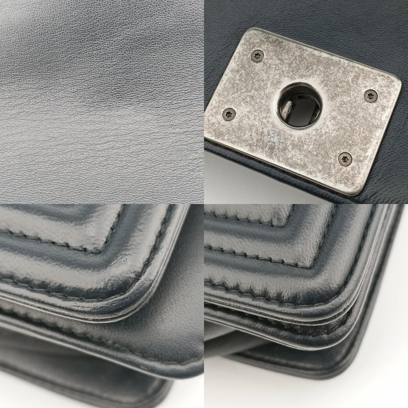 シャネルChanelボーイシャネルブラックレザーA9282920784908