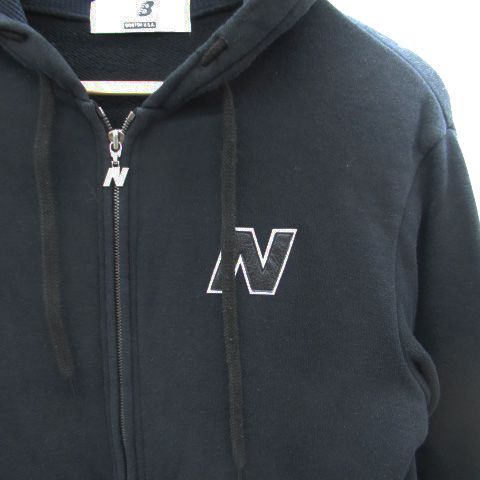 美品✨NEW BALANCE ロゴプリントジャケットM ニューバランス NEW BALANCE パーカー ジャケット ミドル丈 ロゴ