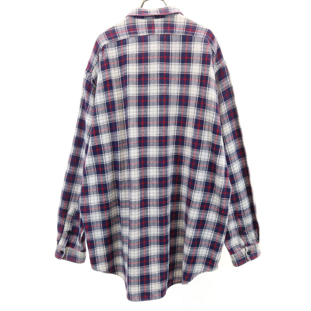 RRL 90s 初期タグ 赤3星 オールド チェック柄 長袖 シャツ XL ネイビー