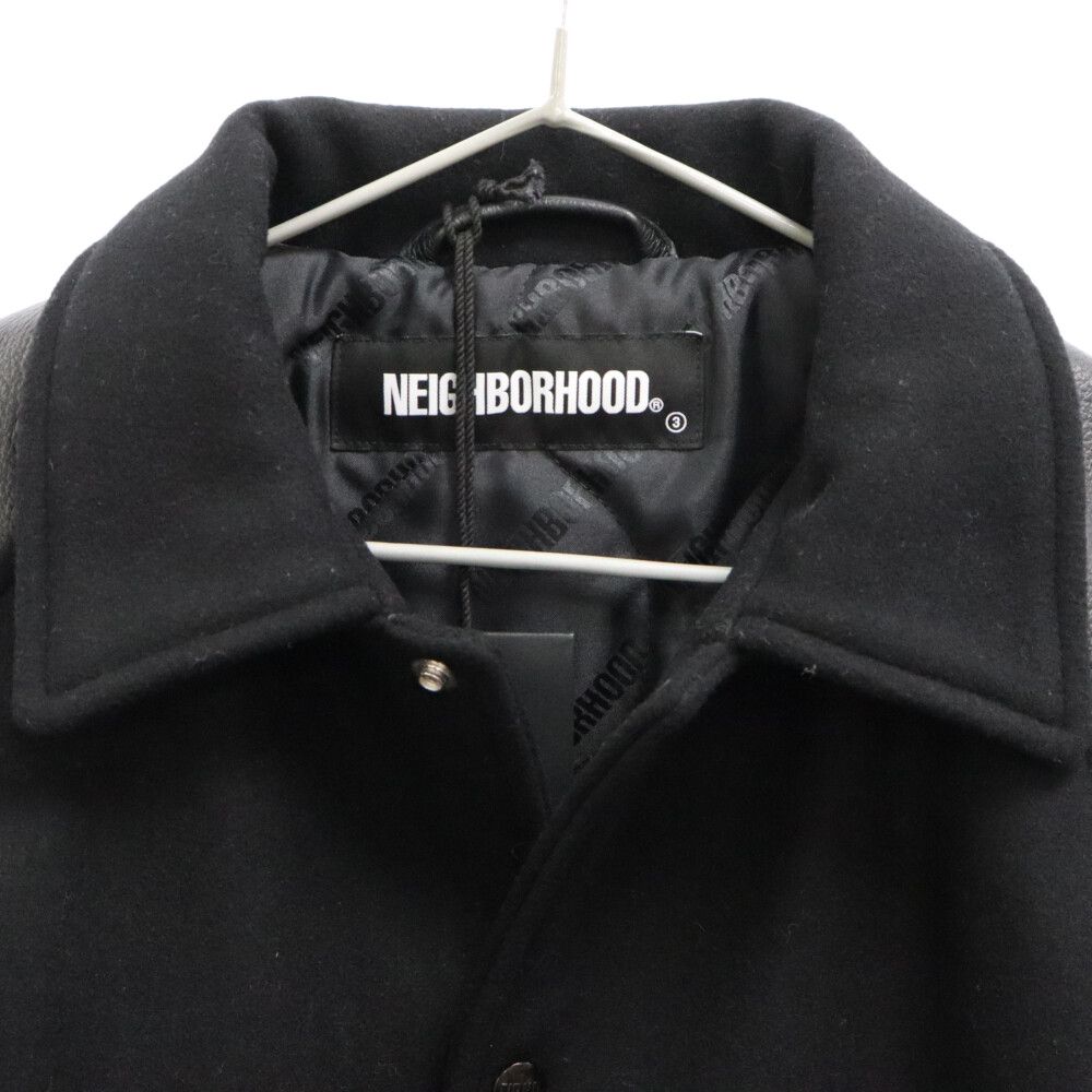 NEIGHBORHOOD (ネイバーフッド) 21AW CLUB WCL-JKT レザースタジャン ジャケット ブラック 212SZNH-JKM03  - メルカリ