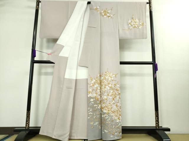 平和屋本店■極上　中国三大刺繍　相良刺繍　総刺繍　訪問着　宝尽くし　枝花文　淡紅藤色地　逸品　DZAB0188kh5 平和屋本店□極上 中国三大刺繍 相良刺繍 総刺繍 訪問着 宝尽くし 枝花