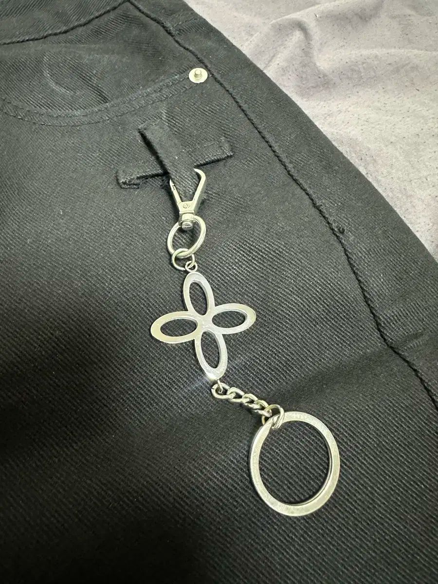 L SURGERY サージェリー キーリング デニム パンツ 黒