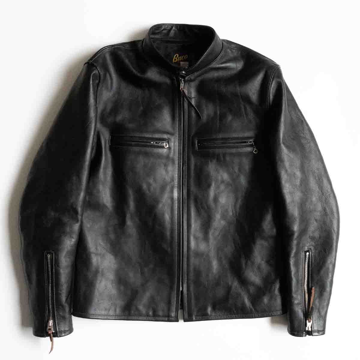 THE REAL McCOY S BUCO J-100 RIDERS JACKET 40 ホースハイド レザー ライダースジャケット ブラック ブコ マッコイ 25050458