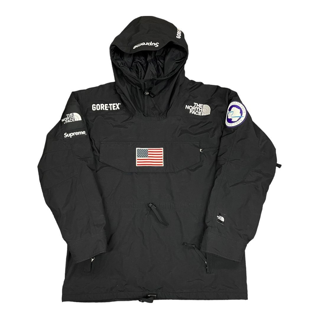 希少 Supreme THE NORTH FACE 17SS GORE-TEX 星条旗 国旗 ワッペン ...