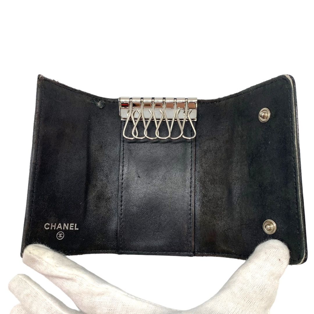 ♪1118 CHANEL アイコン エナメル 6連キーケース - メルカリ