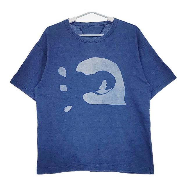 45R/45rpm コットン サイズ4 インディゴ 半袖Tシャツ