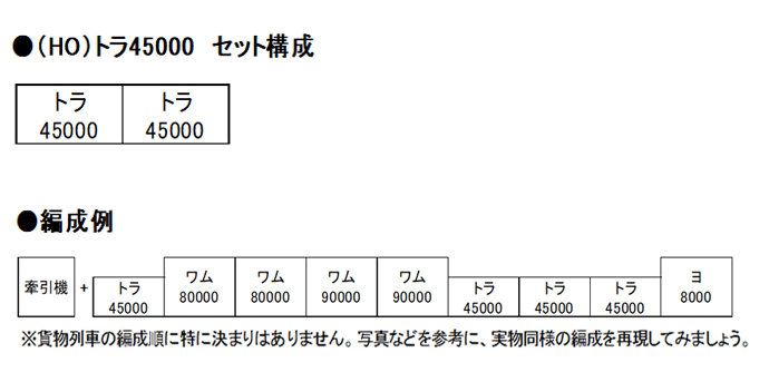 KATO HO 1-809 トラ45000 2両入 - メルカリ