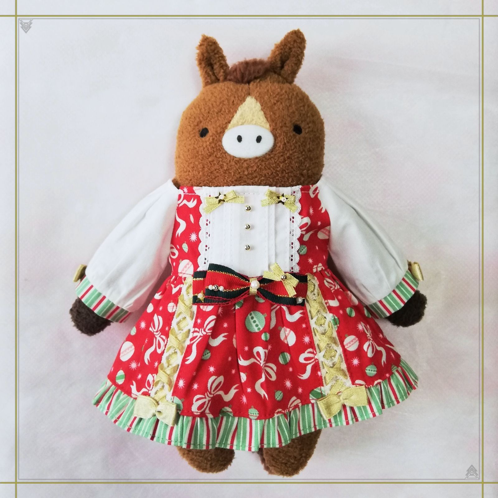 フモフモさん 服 クリスマス ワンピース (B) - メルカリ