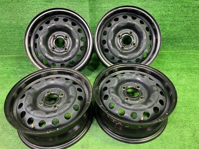 日産 NISSAN 純正 ノート E12 ホイール スチール クロ 14インチ 5.5J 4穴 4本 100