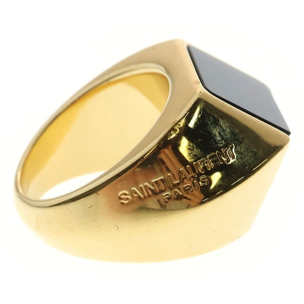 指輪 リングゴールド×ブラック