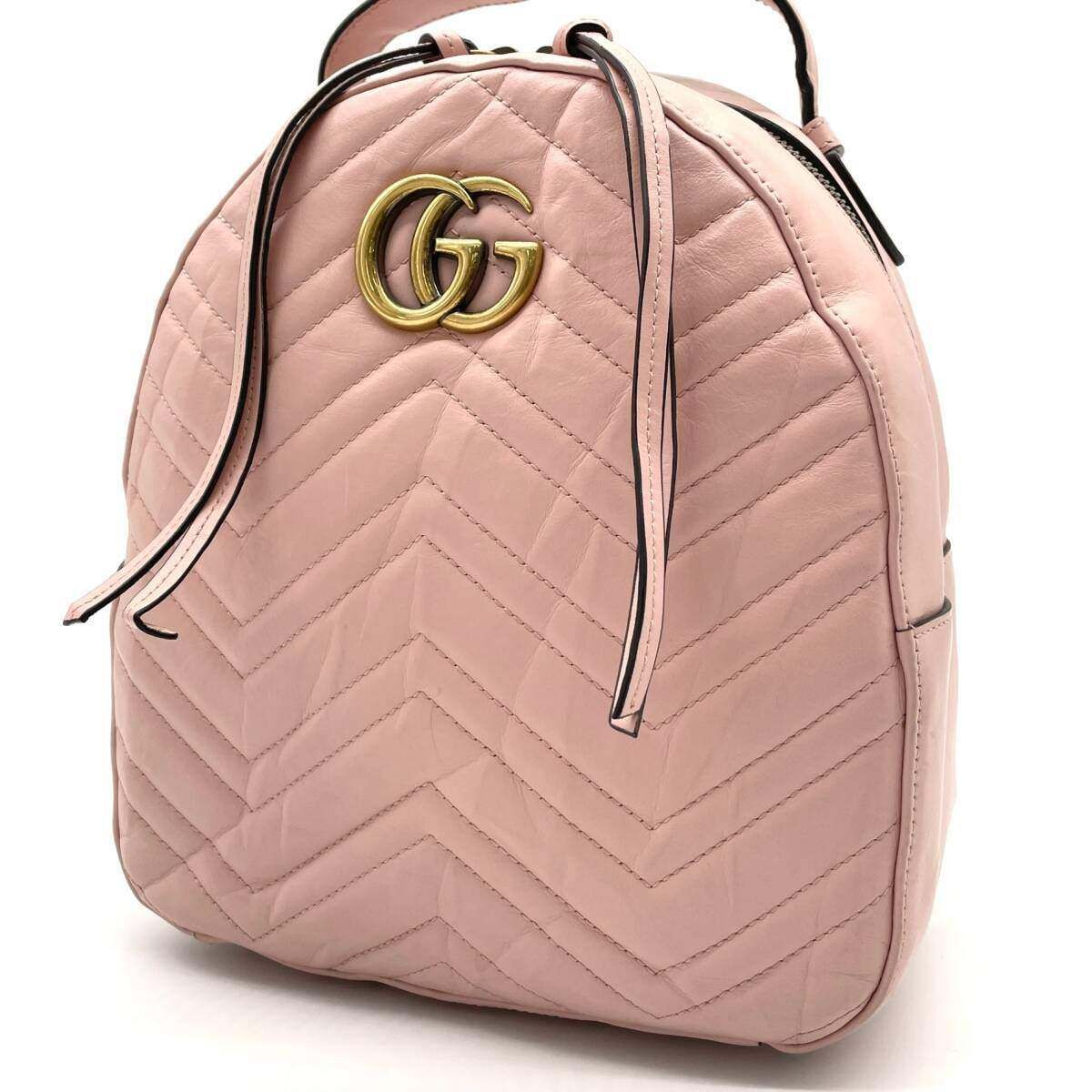GUCCI ピンク キルティング トートバッグ