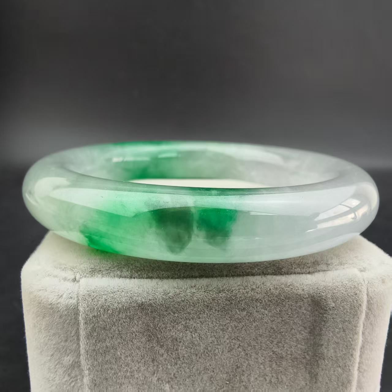 中国古美術 ミャンマー 氷種 満緑 翡翠 指輪 リング 古玉装飾品 装身具