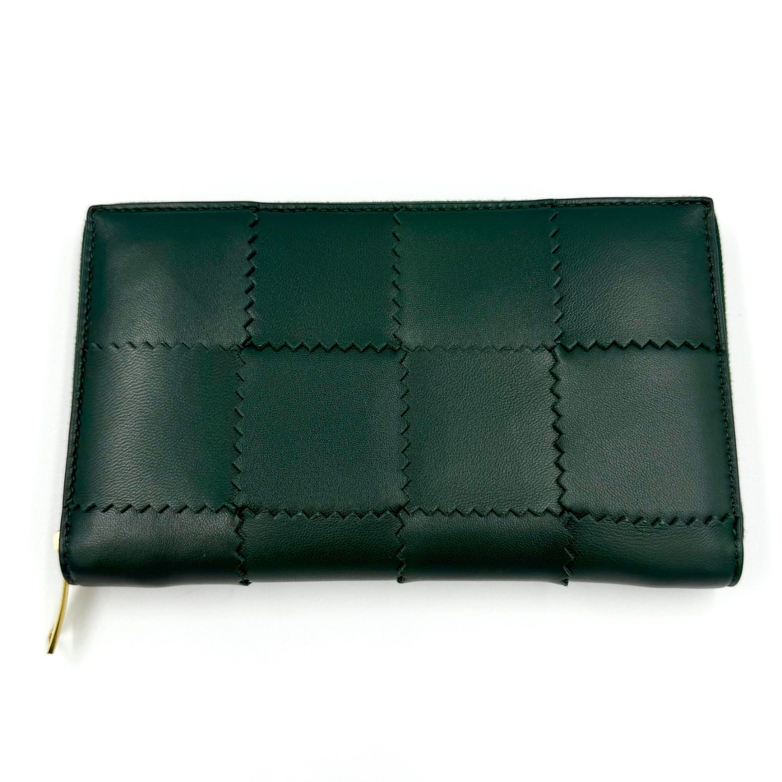 ボッテガヴェネタ ラウンドファスナー 財布 長財布 グリーン メンズ