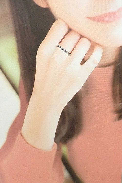 ジーエスティービー ダイヤモンド リング K18ホワイトゴールド GSTV  