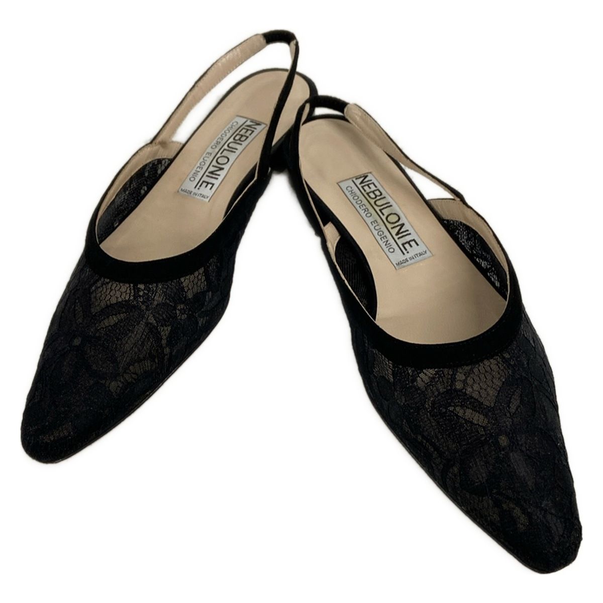 ♡美品！ネブローニ　ミュール　38♡ NEBULONI E.(ネブローニ)】 POINTED TIE MULE|allureville
