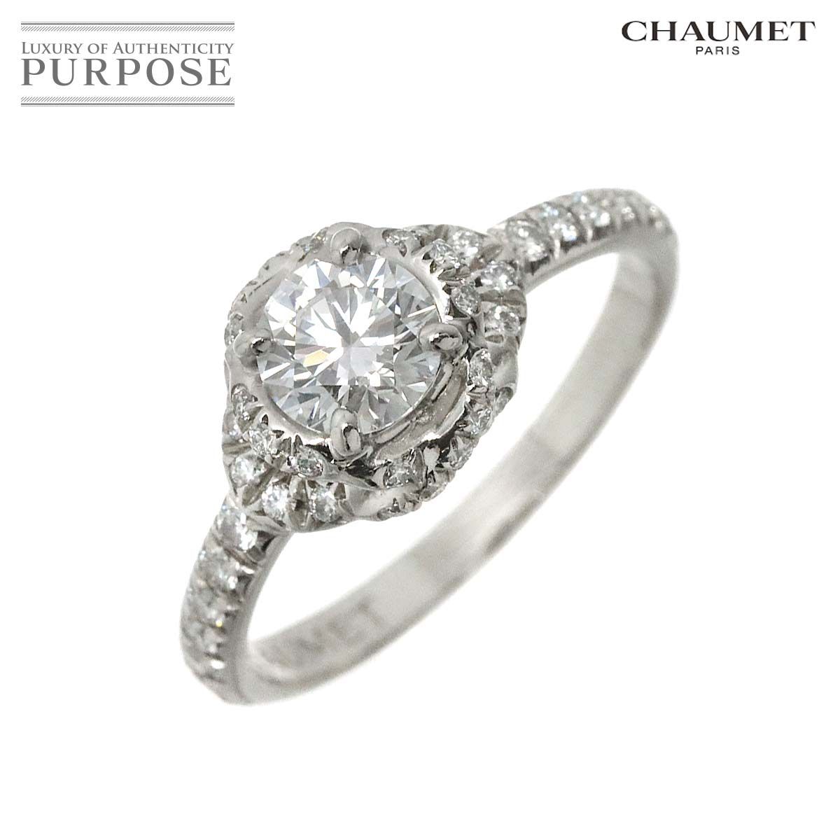 ショーメ CHAUMET リアン ダムール ソリテール ダイヤ 0.50ct D/VS1/3EX 9号 リング プラチナ Liens Damour  Ring 証明書 鑑定書 90248300 - メルカリ