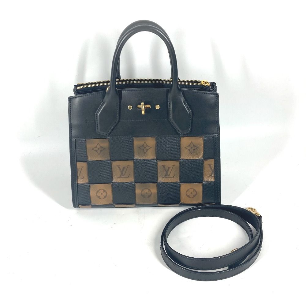 LOUIS VUITTON ルイヴィトン ショルダーバッグ シティスティーマーPM M53252 レザー ブラウン - メルカリ