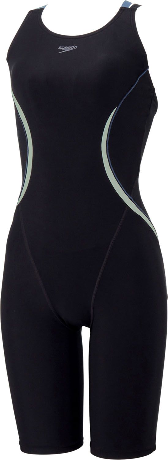 スピード Speedo スイミング オーバルカーヴィールースンニースキン Oval Curvy Loosen Kneeskin レディース 水着 競泳 プール クラブ 部活 はっ水性 軽量 SFW12510 KW ブラック×ワイルドチェリ