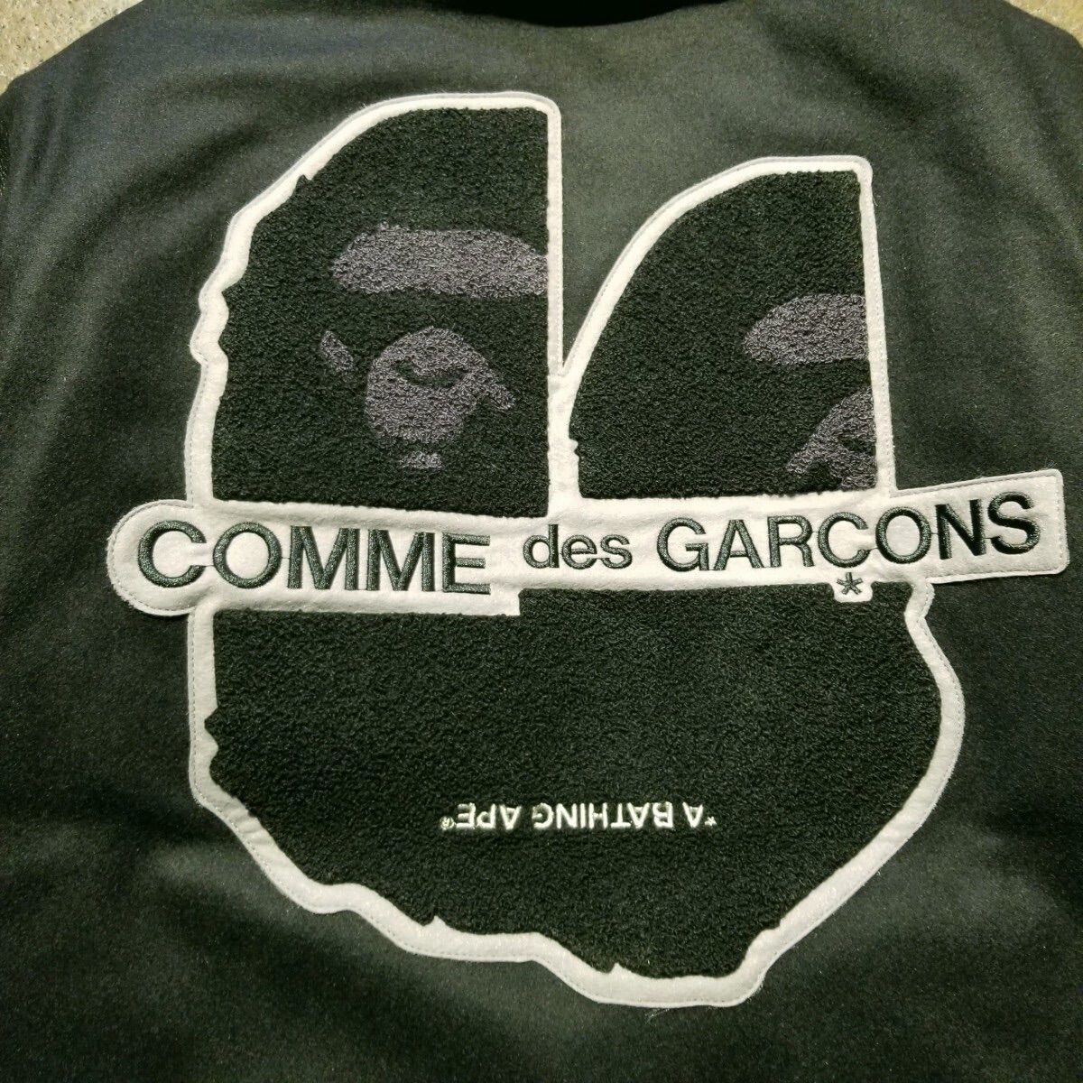 A BATHING APE × COMME des GARCONS VARSITY JACKET XL アベイシング