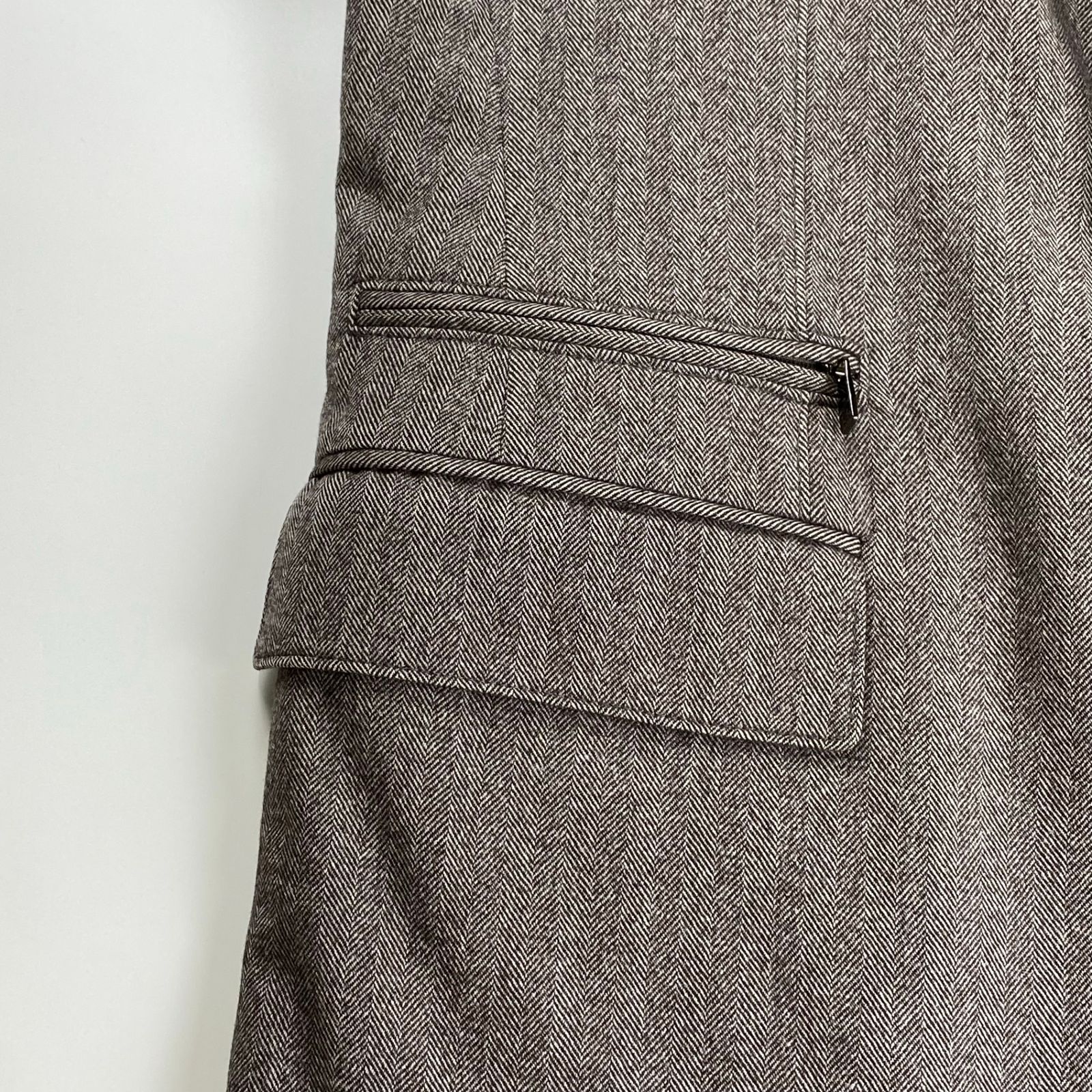 CORNELIANI コルネリアーニ / カシミヤ混 IDコート ヘリンボーン