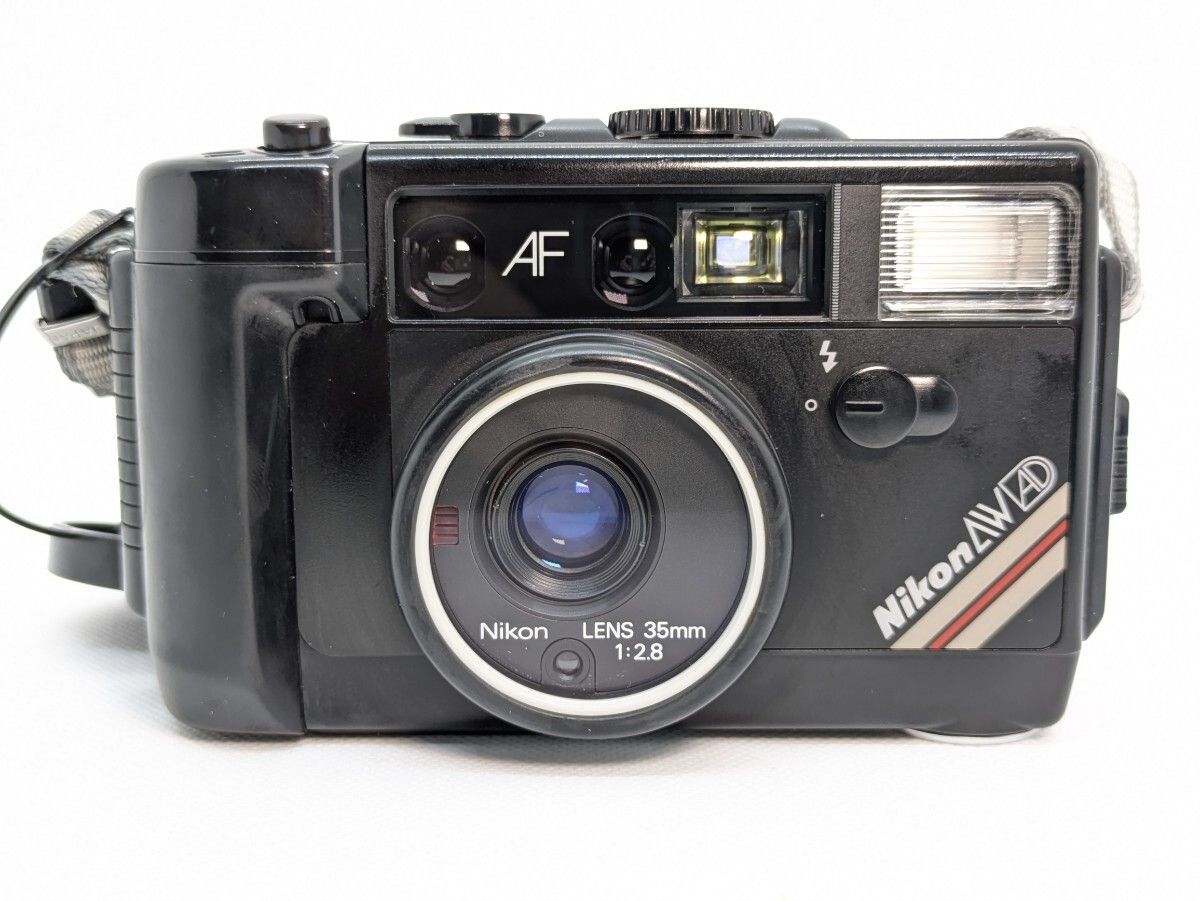 上品 ニコン Nikon L 35 AW AD mm F 2 8 防水 コンパクトフィルムカメラ ピカイチ カリブ ブラック 動作0 K 525