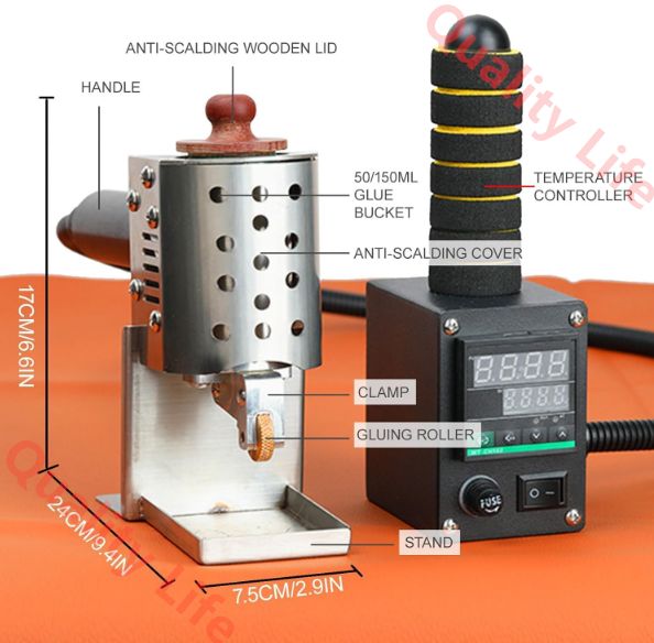 サイズの接着剤ローラー4PC