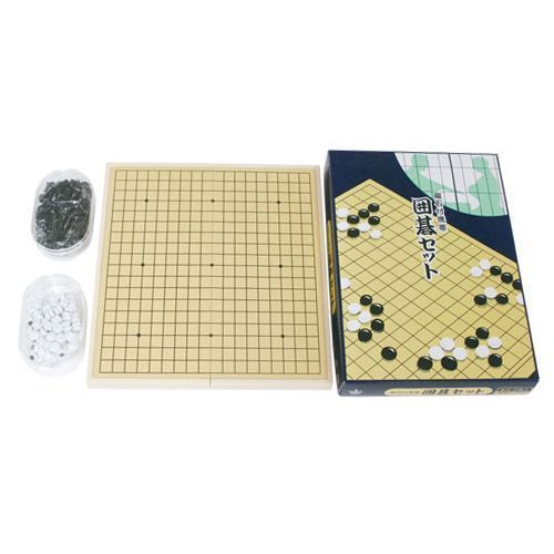 囲碁セット 新かや1寸卓上碁盤セット ガラス碁石梅 プラ銘木 大 囲碁セット 新かや1寸卓上碁盤セット ガラス碁石梅 プラ銘木 大 13路19