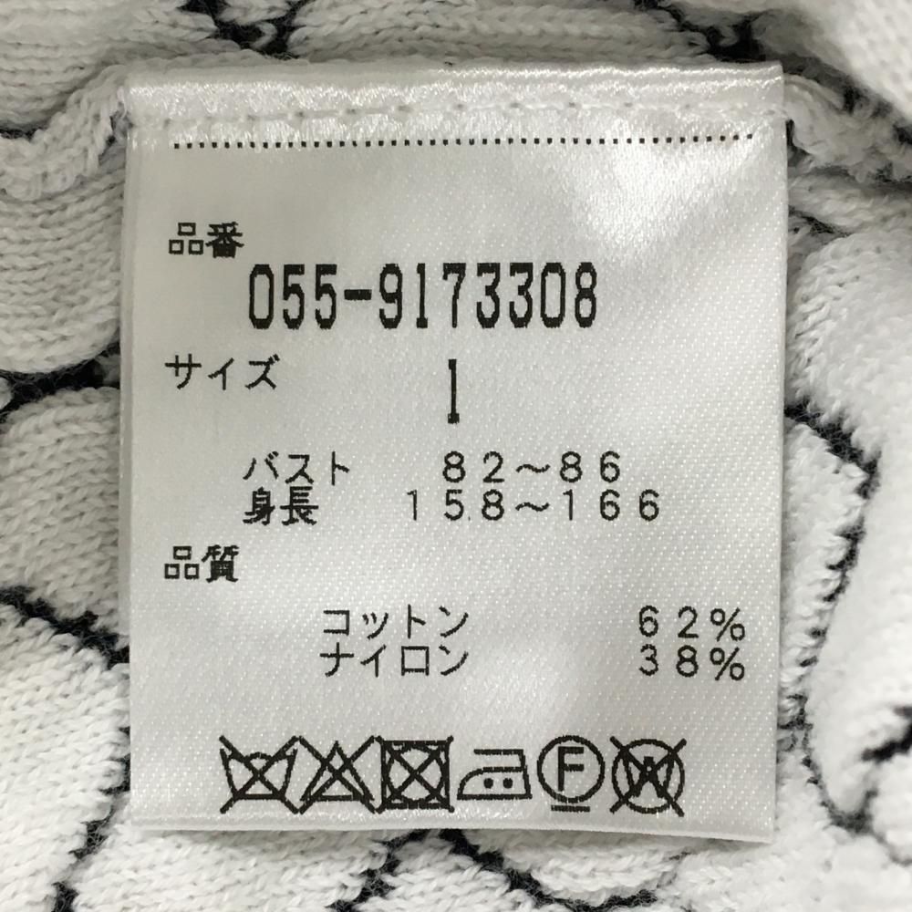 お探しの商品を格安ゲット! 超 パーリーゲイツ ニットベスト ネイビー×白 ハート柄 コットン混 レディース 1 M ゴルフウェア PEARLY GATES 最終コムデ