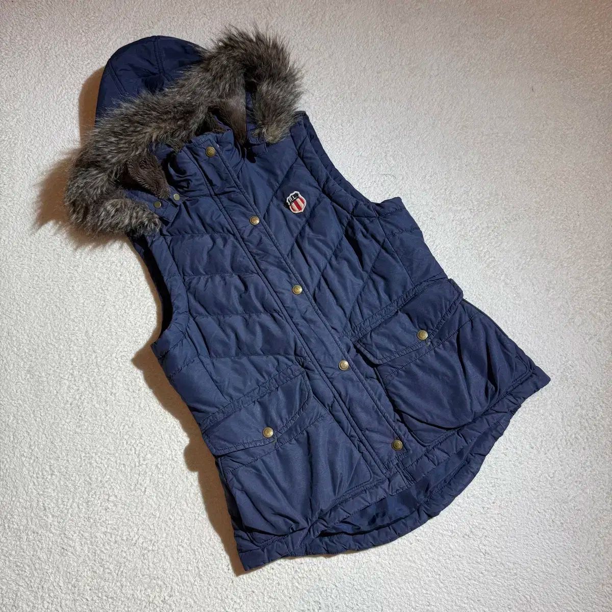 ポロラルフローレン ジーンカンパニー ネイビー フード ダウンベスト