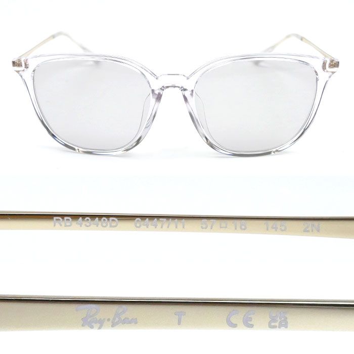 Ray-Ban レイバン クリアフレーム サングラス クリア RB4348D 6447/11