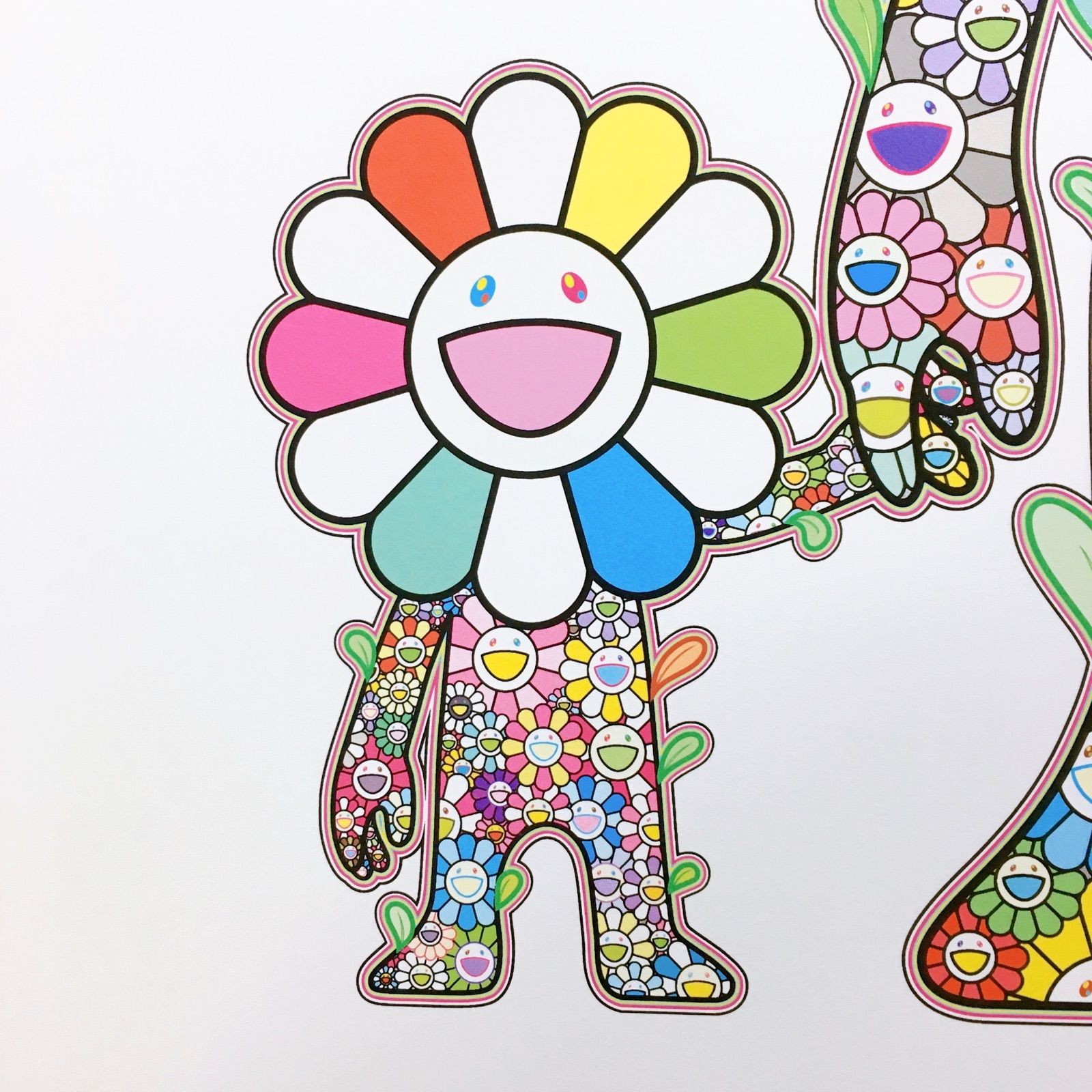 美品】村上隆☆限定100枚☆『お花の親子』☆版画☆Takashi Murakami 