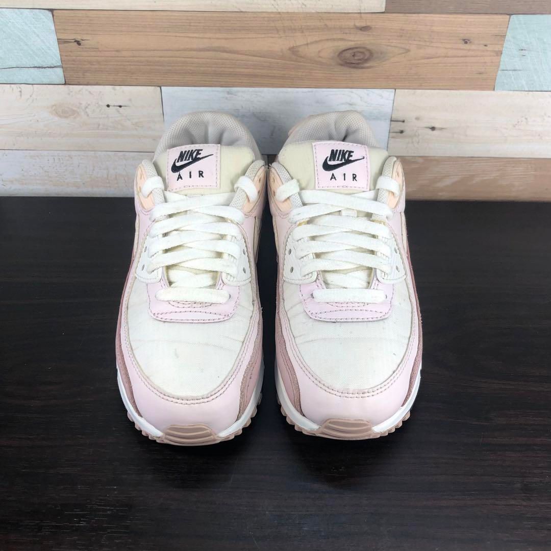 NIKE エアマックス90 ホワイト ピンク 新品　24.5センチ NIKE AIR MAX 90 ナイキ エア マックス 90 ピンク ホワイト 24.5