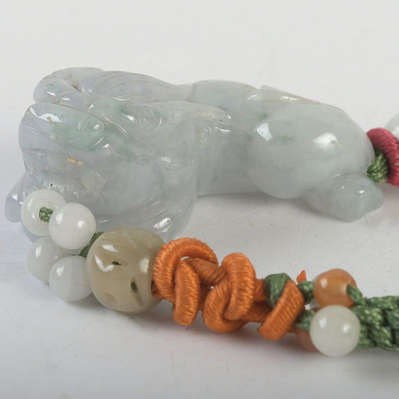 中国 玉石翡翠玉彫刻 獅子 根付 鑑定書付 C S26 Yahoo!オークション