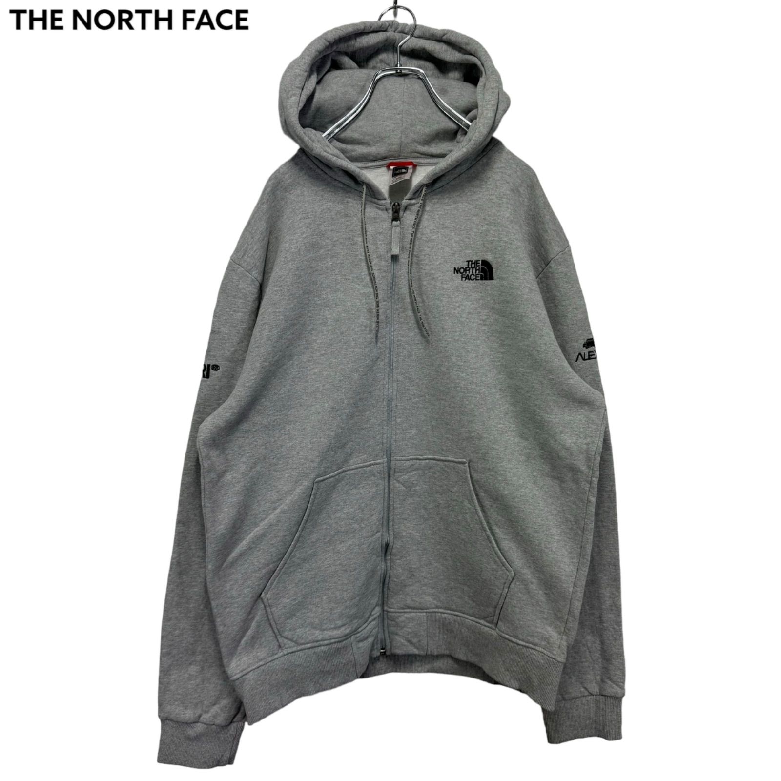 US規格 XL THE NORTH FACE Logo Embroidery Zip-up Hoodie ノースフェイス ALEXA STUDIO ジップアップ  パーカー フーディー スウェット トレーナー 企業ロゴ 刺繍ロゴ 古着 - メルカリ