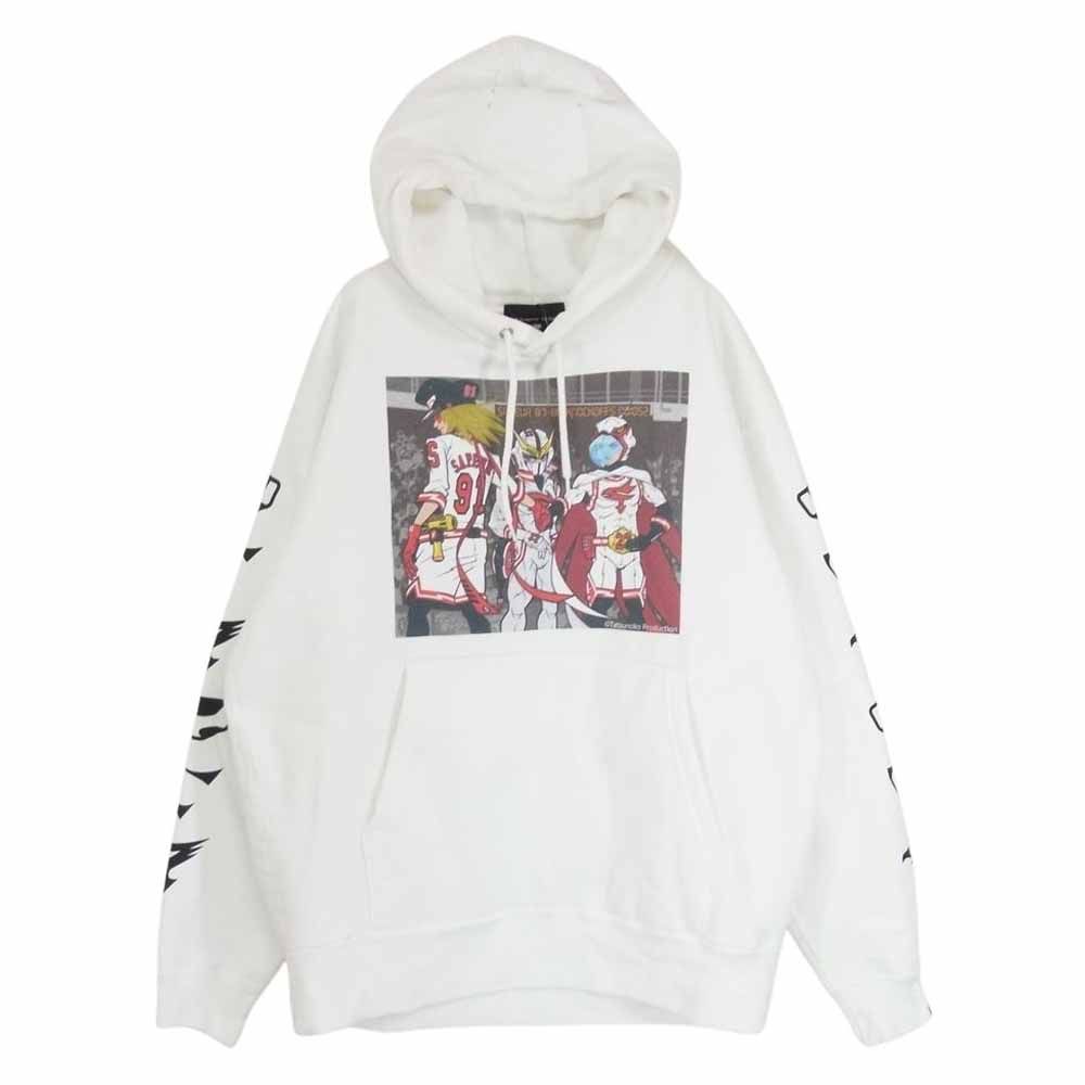 SAPEUR サプール HOODIE BIG3 WHITE タツノコプロコラ コラボ プルオーバー パーカー ホワイト系 L【中古】