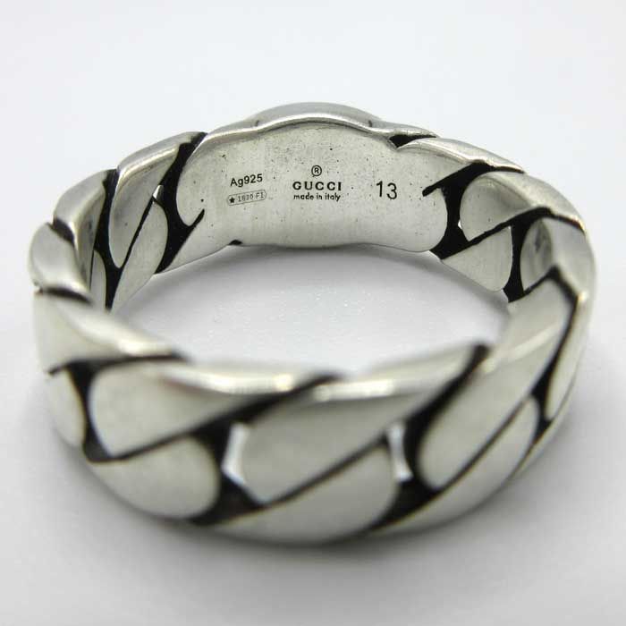 グッチ リング GUCCI アンティーク加工 シルバー925 701612 J8410 8414  