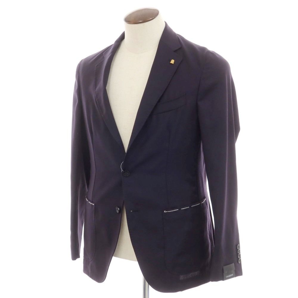 サルトリア ラトーレ SARTORIA LATORRE サマーウール テーラードジャケット ネイビー サイズ50 メンズ