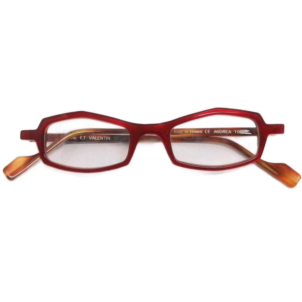 アンバレンタイン ANNE ET VALENTIN ANDREA 1008 メガネフレーム 眼鏡 赤 レッド ブラウン系