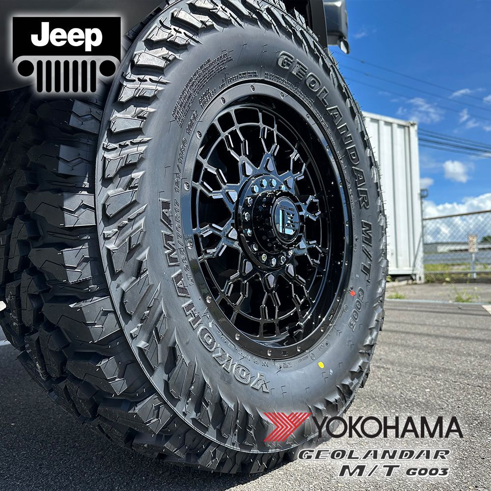 Wrangler】 JL JK タイヤホイールセット 17インチ 4本セット LEXXEL PreDator YOKOHAMA ヨコハマ ジオランダー  MT G003 265/70R17 275/70R17 285/70R17 - メルカリ