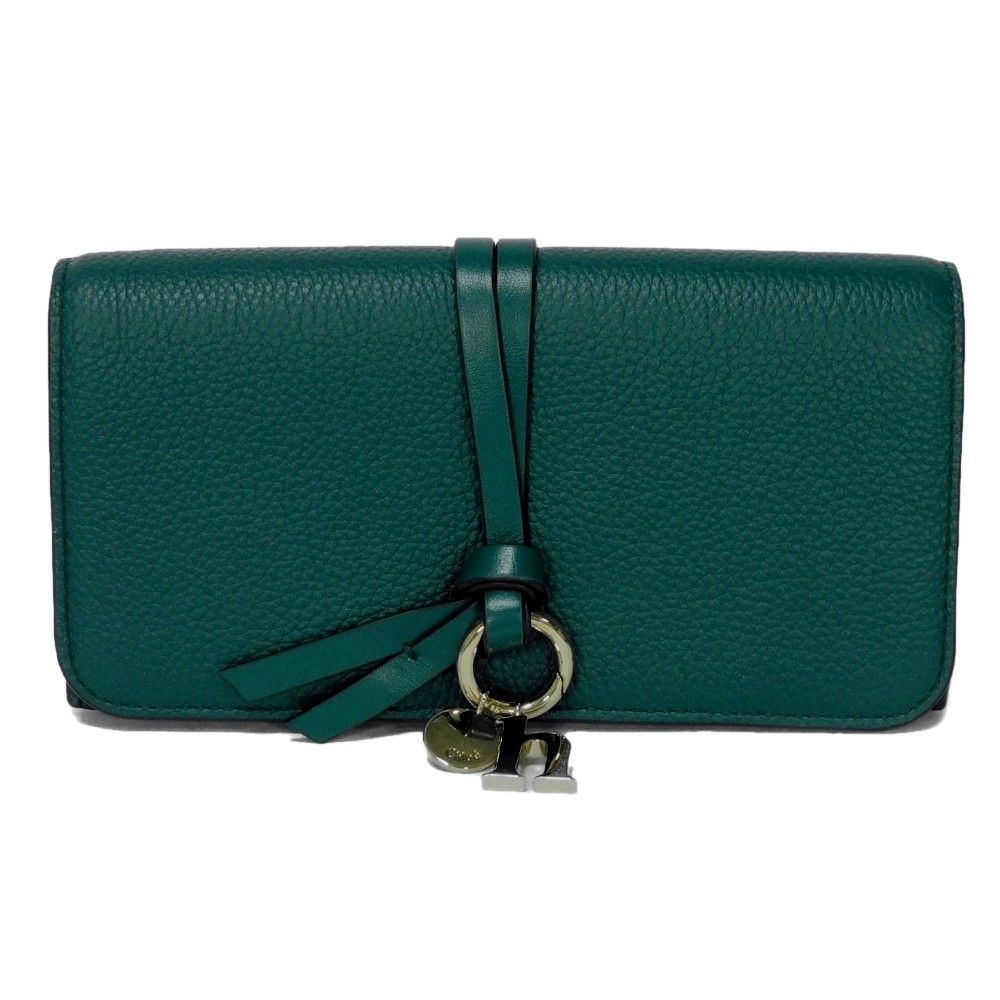 Chloe クロエ アルファベット ロング フラップ ウォレット h 