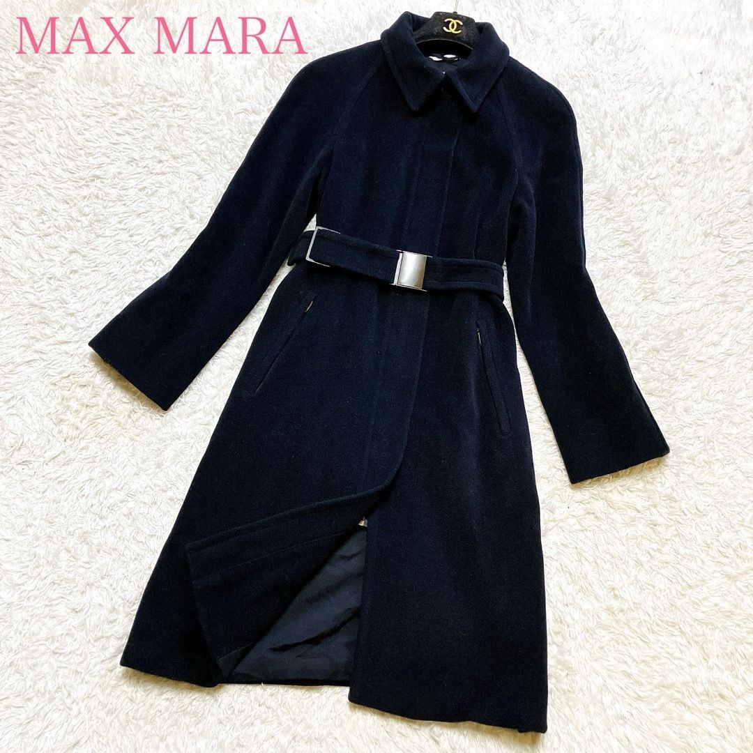 極美品 MAX MARA マックスマーラ スポーツマックス ロングコート ウール ベルト イタリア製 38 M - メルカリ