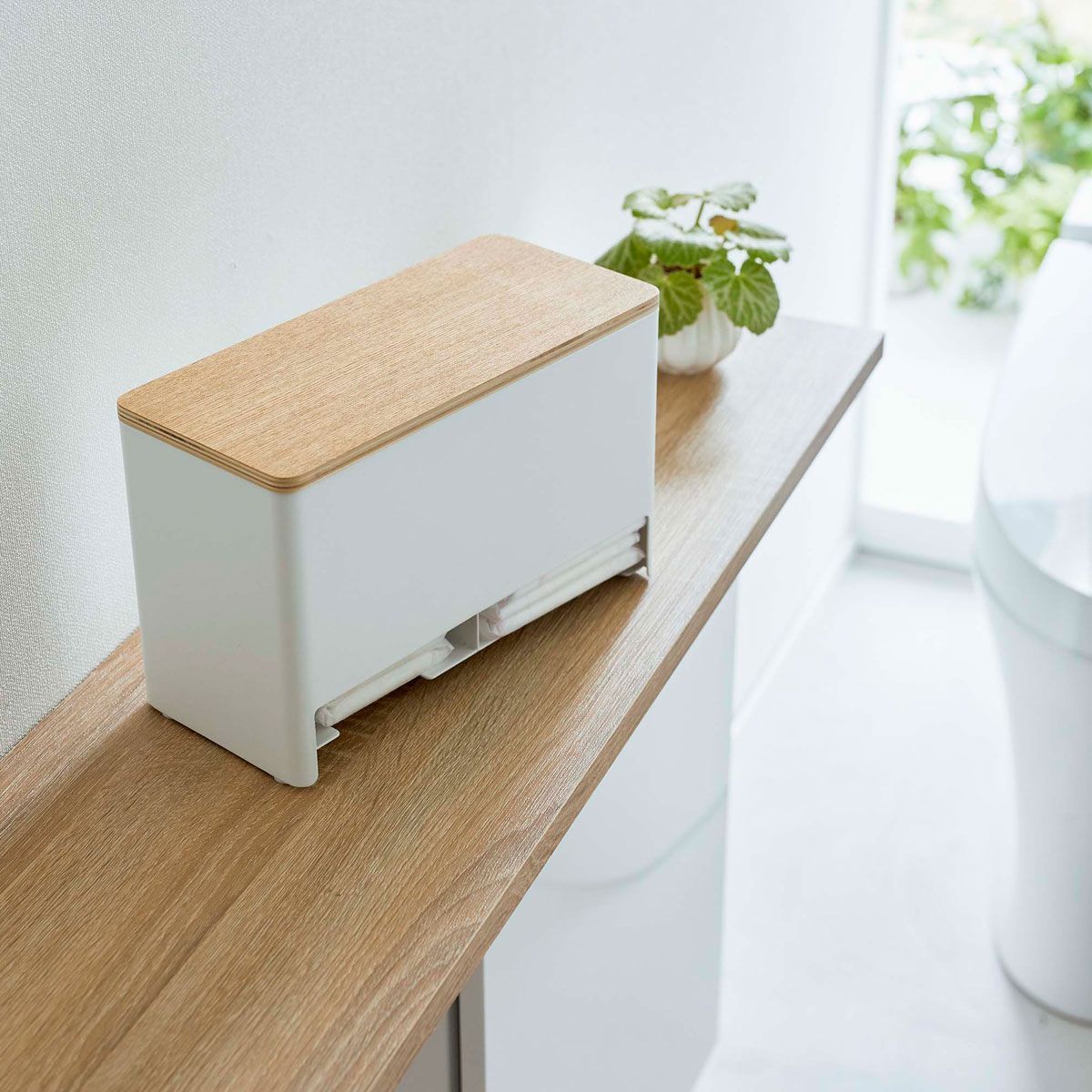 新品 送料無料 山崎実業 サニタリー収納 RIN リン 分別サニタリー収納 