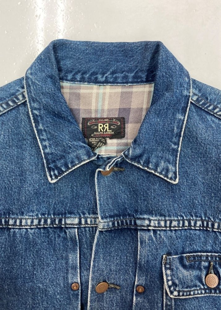RRL ライトブルーデニムジャケット　三ツ星　レア物 RRL ライトブルーデニムジャケット 三ツ星 レア物 RRL ライトブルー