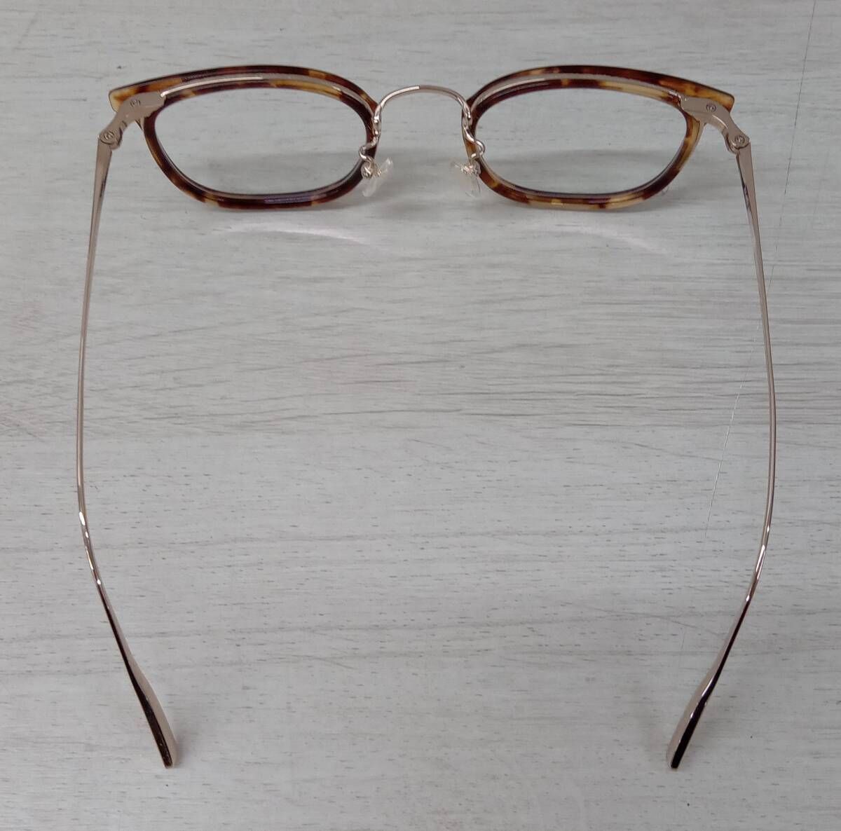 越前國甚六作|エチゼンコクジンロクサク|アイウェア|EZ002|49□23-140|DEMI×GOLD|ゴールド系