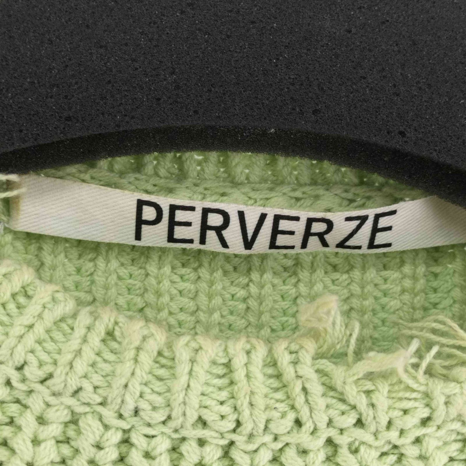 パーバーズ PERVERZE Wave Stripe Crash Knit Top レディース FREE