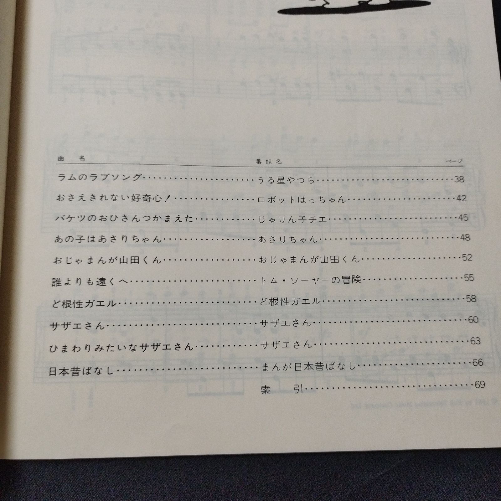 アニメ・ピアノ名曲集 ワイワイ・アラレちゃん 1982年発行 楽譜