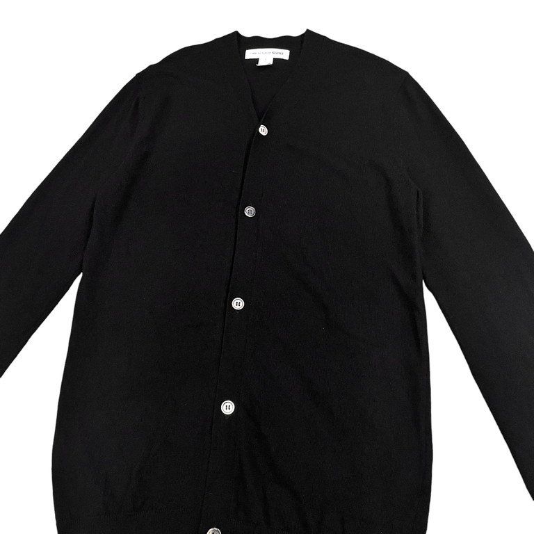 COMME des GARCONS SHIRT ウールロングニットカーディガン