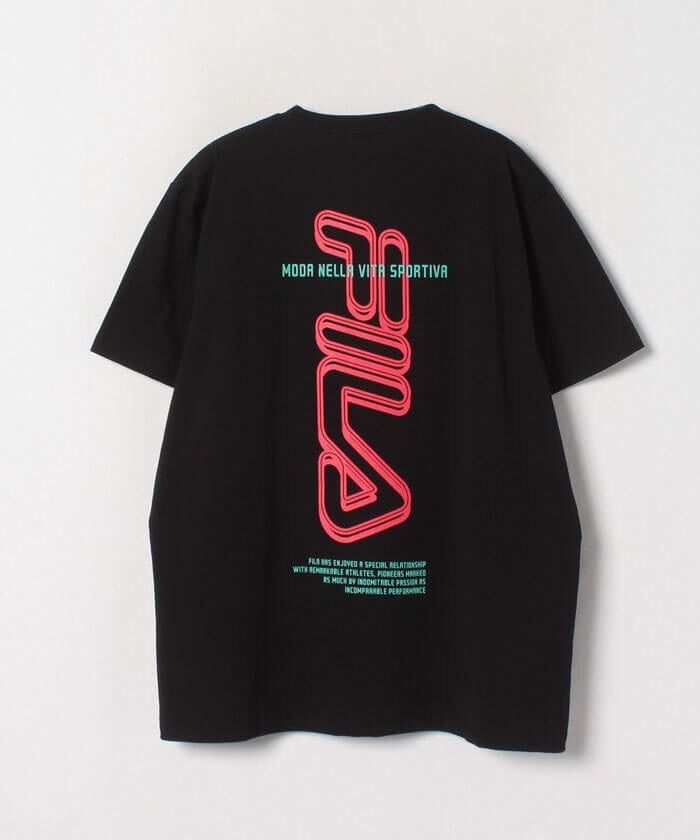 新品 BTS 着用 Tシャツ 半袖 FILA フィラ V ヴィ ブラック 黒