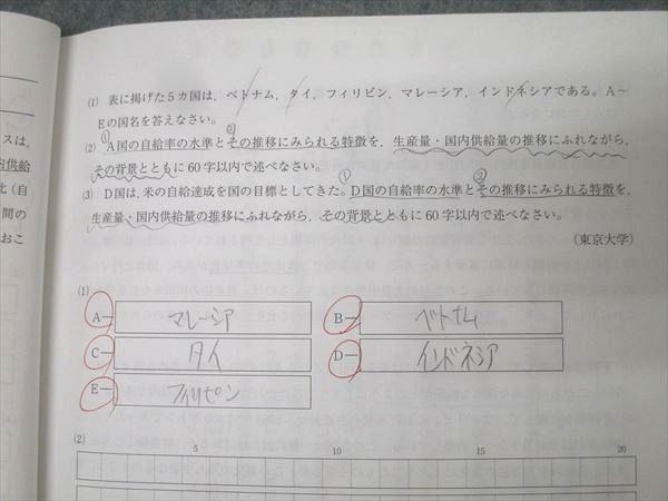 駿台 東京大学・京都大学コース 地理論述(TK) テキスト 2022